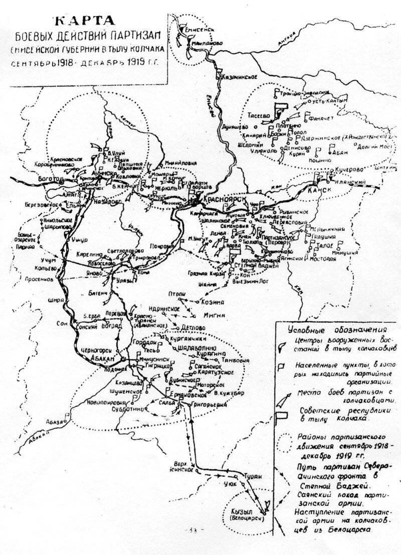 Гражданская война в сибири карта