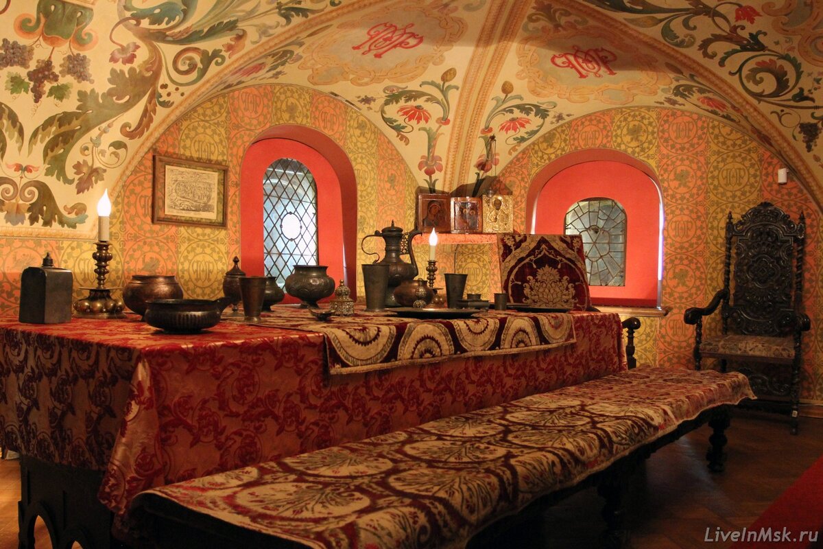 Палаты бояр Романовых. Трапезная 