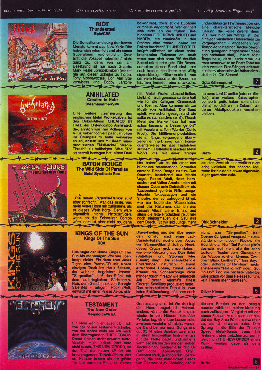 Страница журнала Metal Hammer