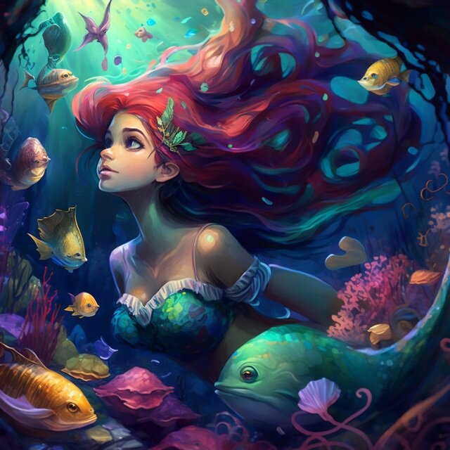 Русалочка и её помощники.
