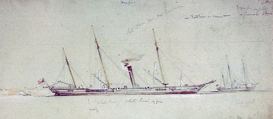 HMS Beagle и HMS Wrangler, 1855 г.