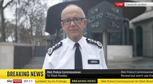 Глава лондонской полиции Марк Роули, Источник: Sky news