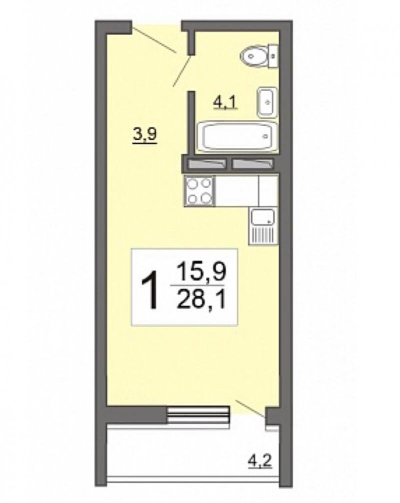 План бывшей студии