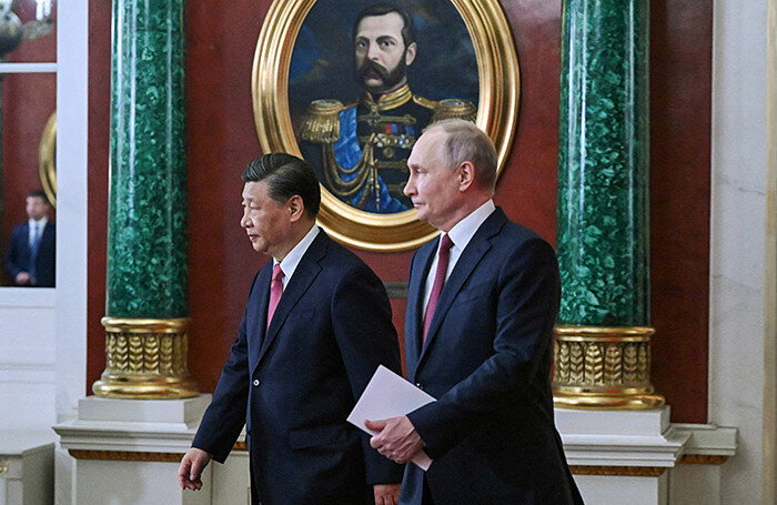    Си Цзиньпин и Владимир Путин. Москва. Кремль.Григорий Сысоев/Sputnik/Reuters