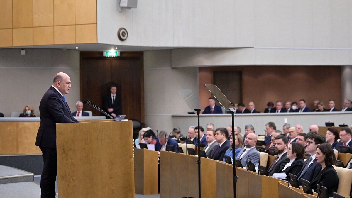    Ежегодный отчет правительства РФ перед Госдумой© РИА Новости . Александр Астафьев