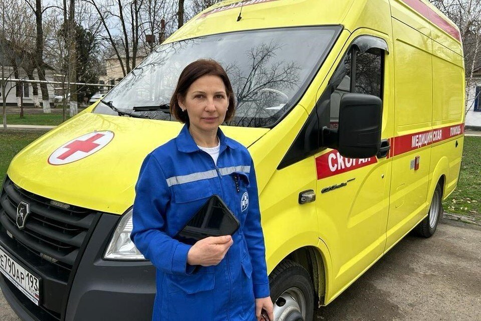     Елена Соколова работает в Северской ЦРБ Фото: t.me/minzdrav_kubani