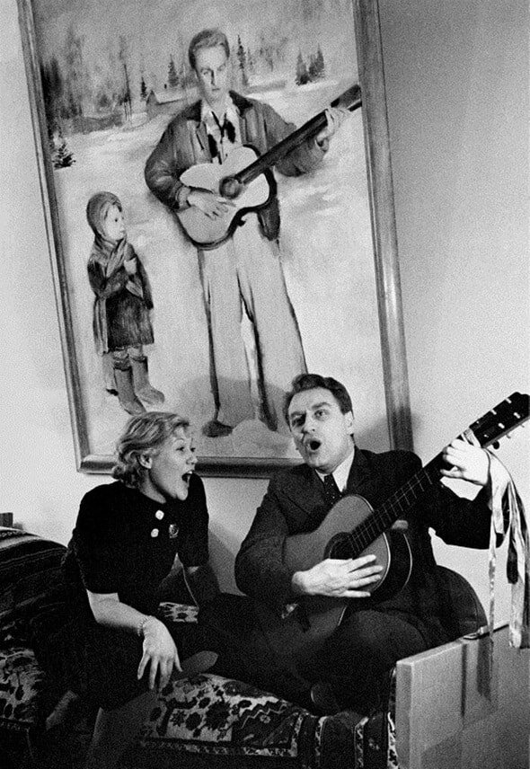    Любовь Орлова с Григорием Александровым, 1937.