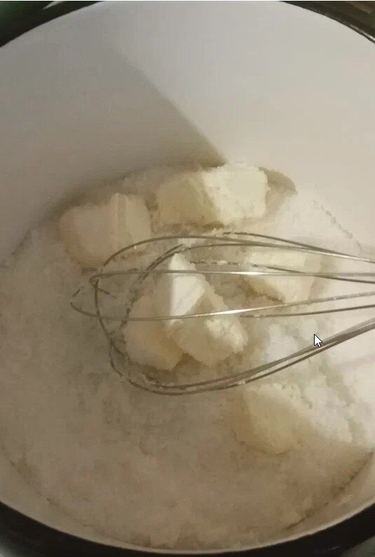 Маргарин с сахаром.