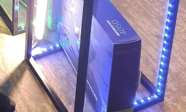 GeForce RTX 4050 от Galax на шпионском фото