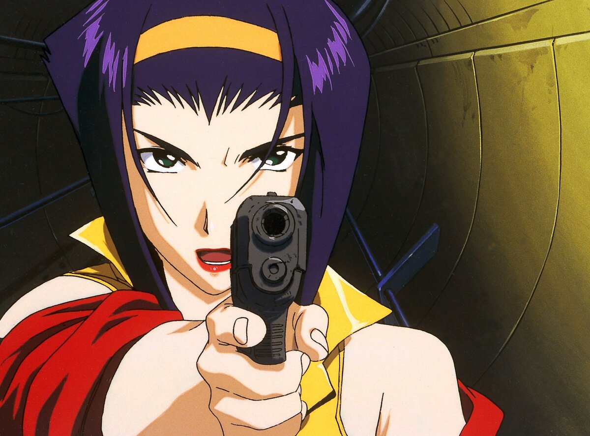 Кадр из аниме Ковбой Бибоп с Фэй