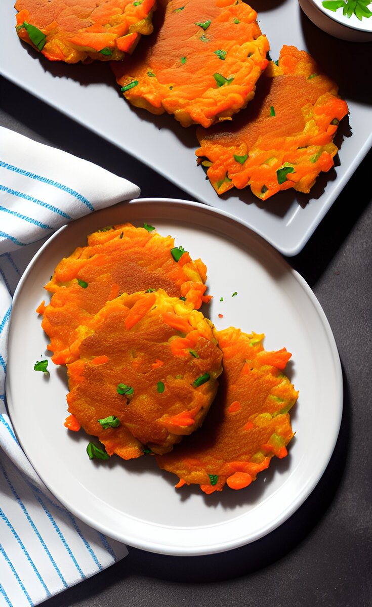 Морковные оладушки