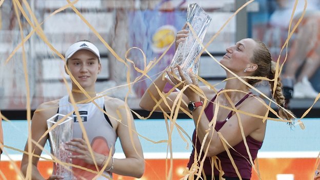    Елена Рыбакина и Петра Квитова. USA Today Sports