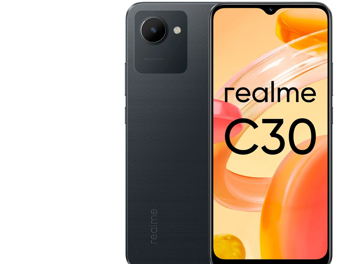 Бюджетный Смартфон realme C30 4/64 ГБ RU, Dual nano SIM | GDB | Дзен