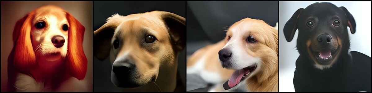 арт нейросети ruDALL-Eрт по запросу: "очень красивая собака"