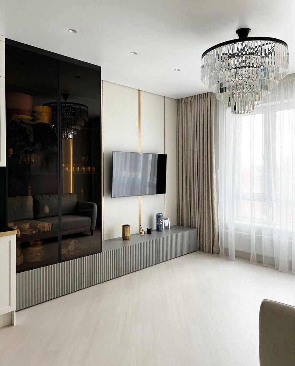 Стенка для гостиной по индивидуальному проекту нашего клиента