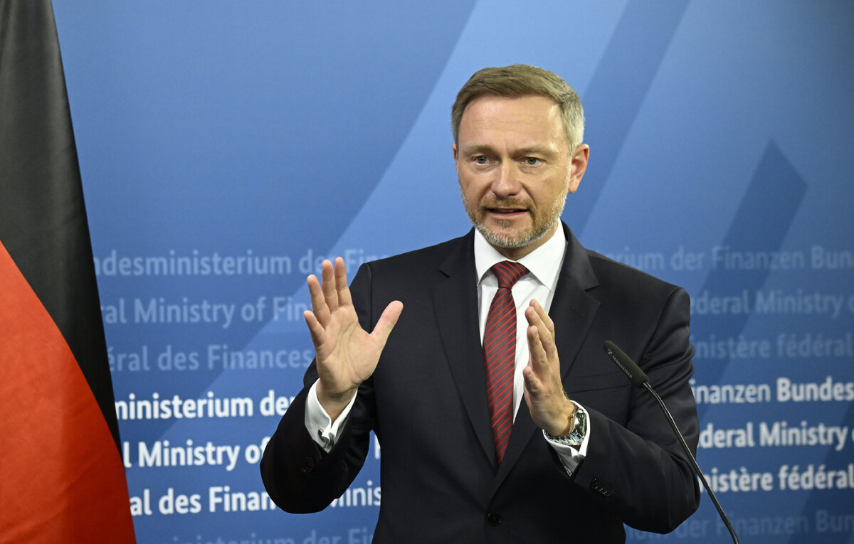    Министр финансов ФРГ Кристиан Линднер  Tobias Schwarz/ POOL photo via AP