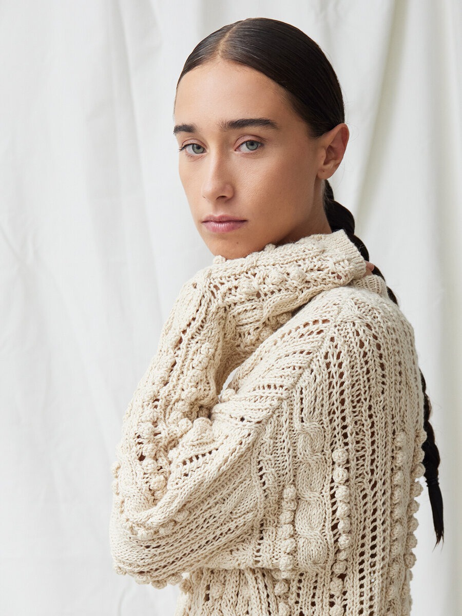 джемпер из хлопка, фото с официального сайта Knitbrary