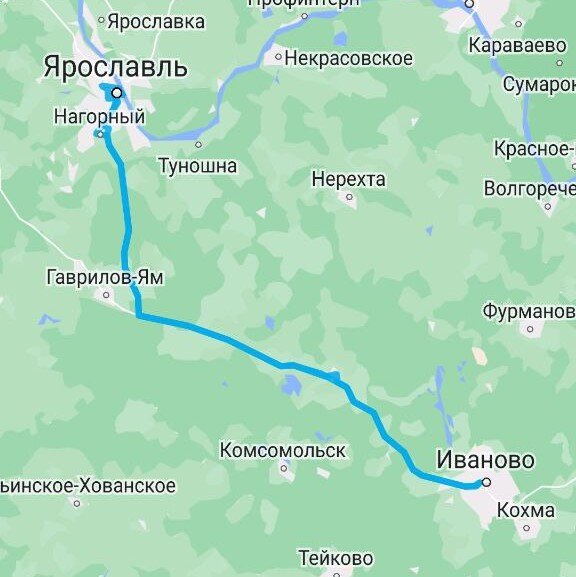 Иваново - Ярославль - Иваново