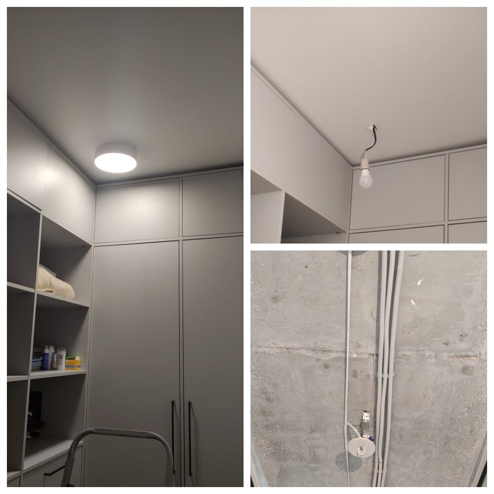 Закладная под накладной светильник