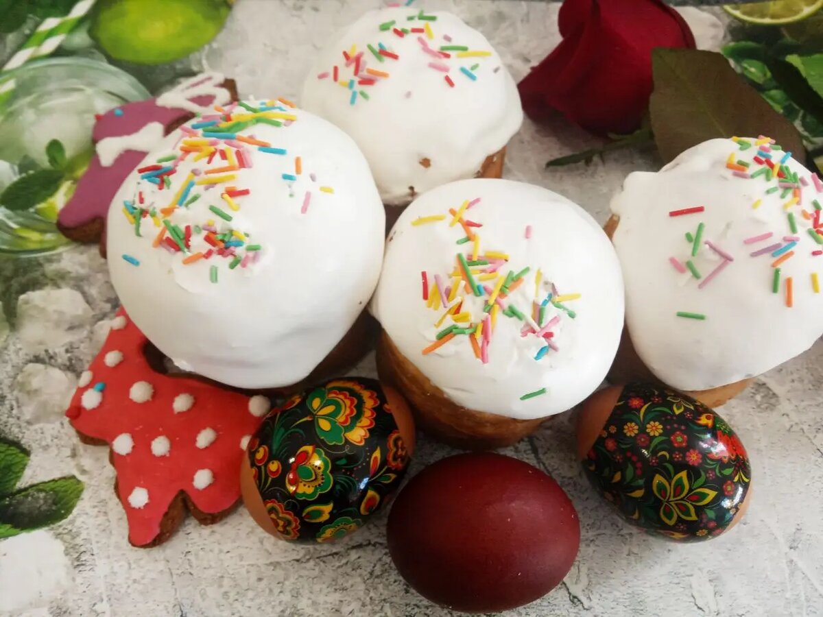 Домашние воздушные куличи