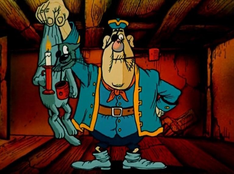 кадр из мультфильма "Остров сокровищ"