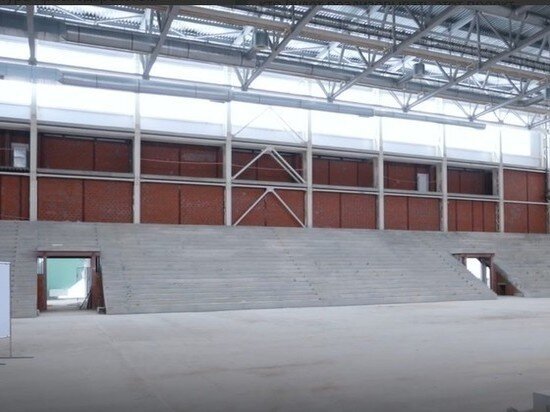     ФОК будет использоваться в том числе как площадка для тренировок и соревнований волейбольной команды «Протон». Фото: видеокадр