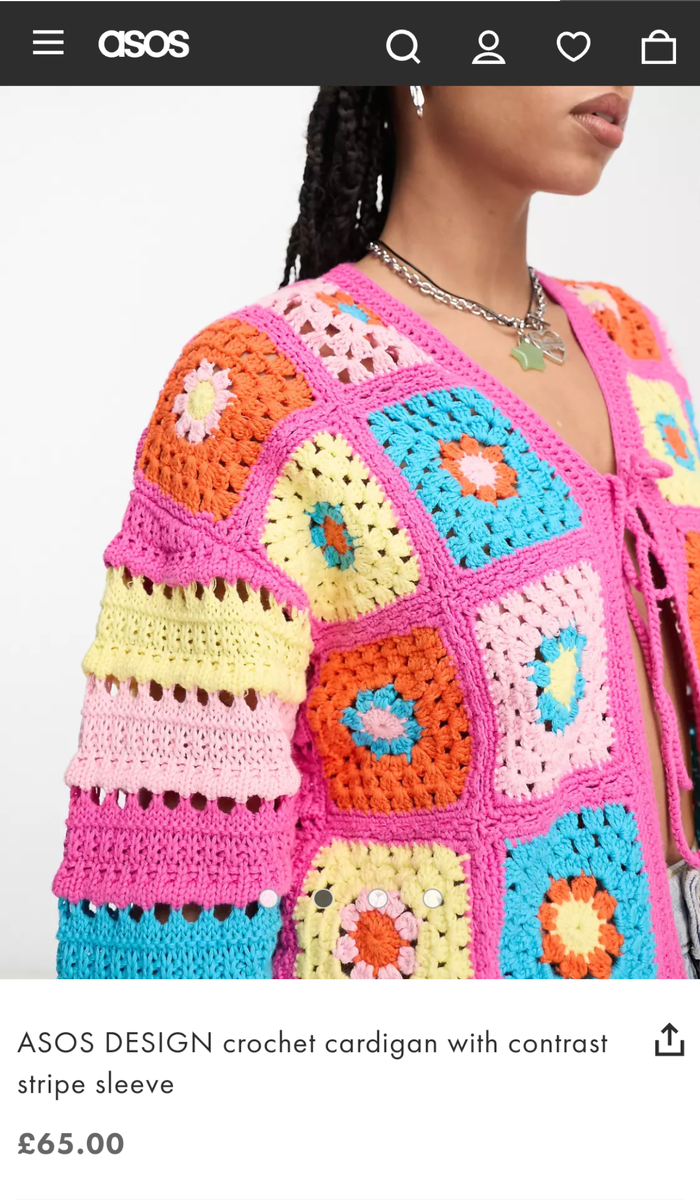 Тренд на вязаные вещи. Бабушкин квадрат актуален как никогда! | Вязание ...