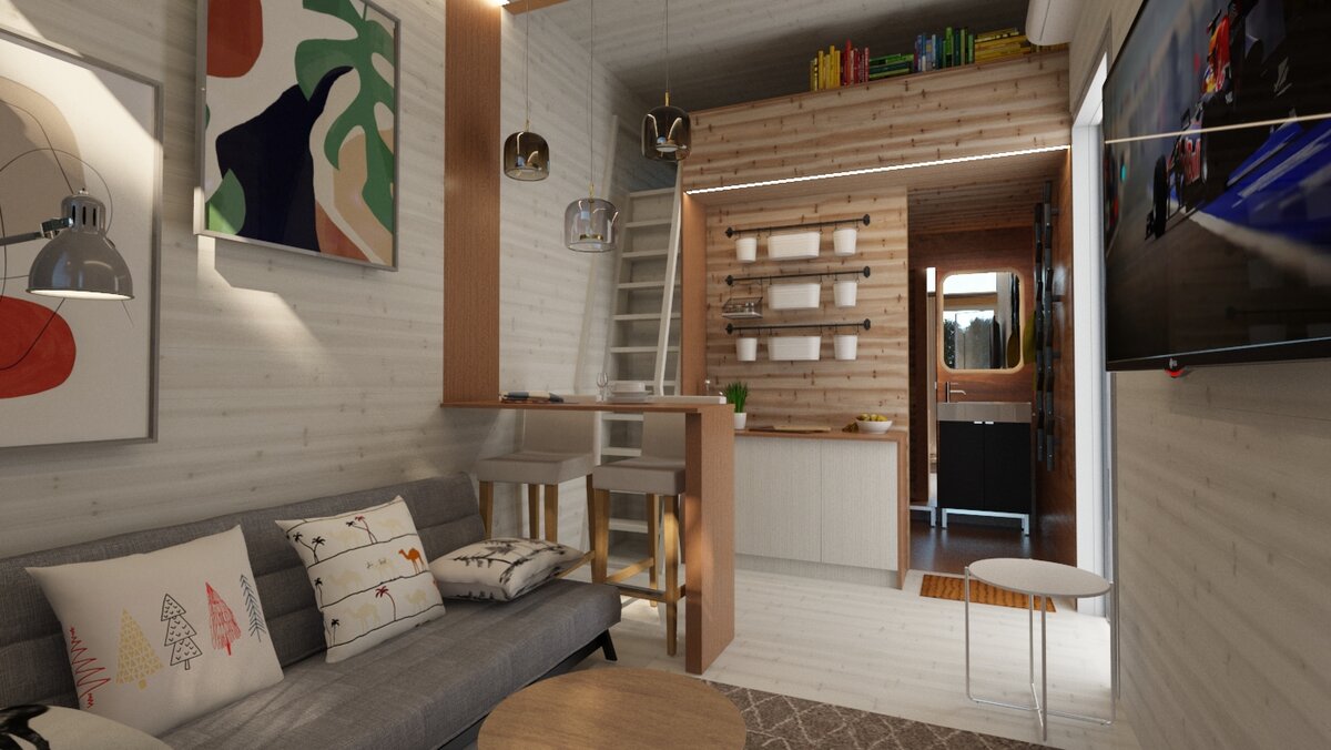 Вариант интерьера Glampbox