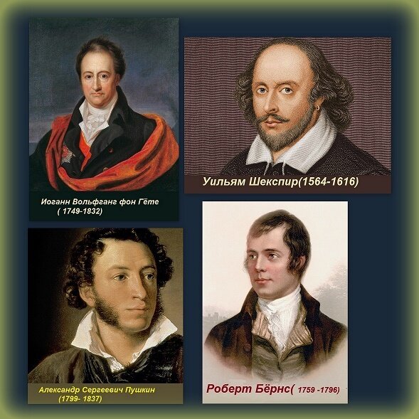 Всемирно известные поэты