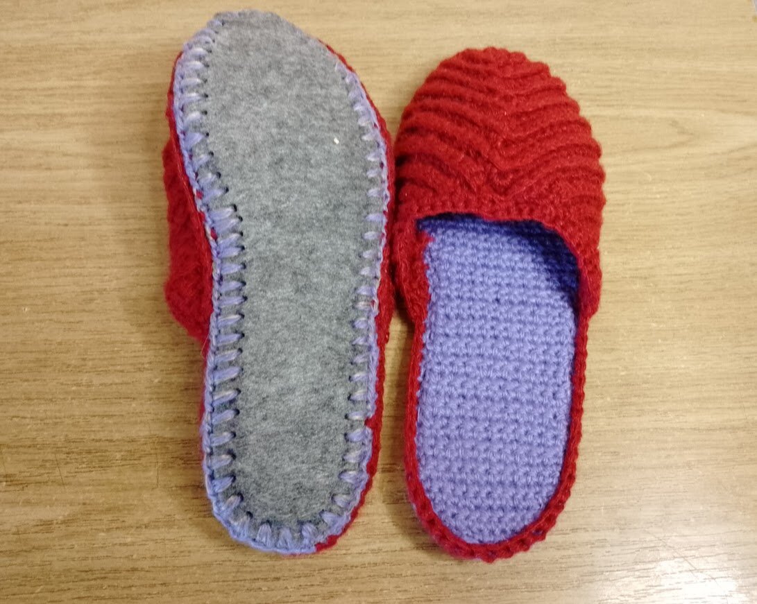 Тапочки крючком.