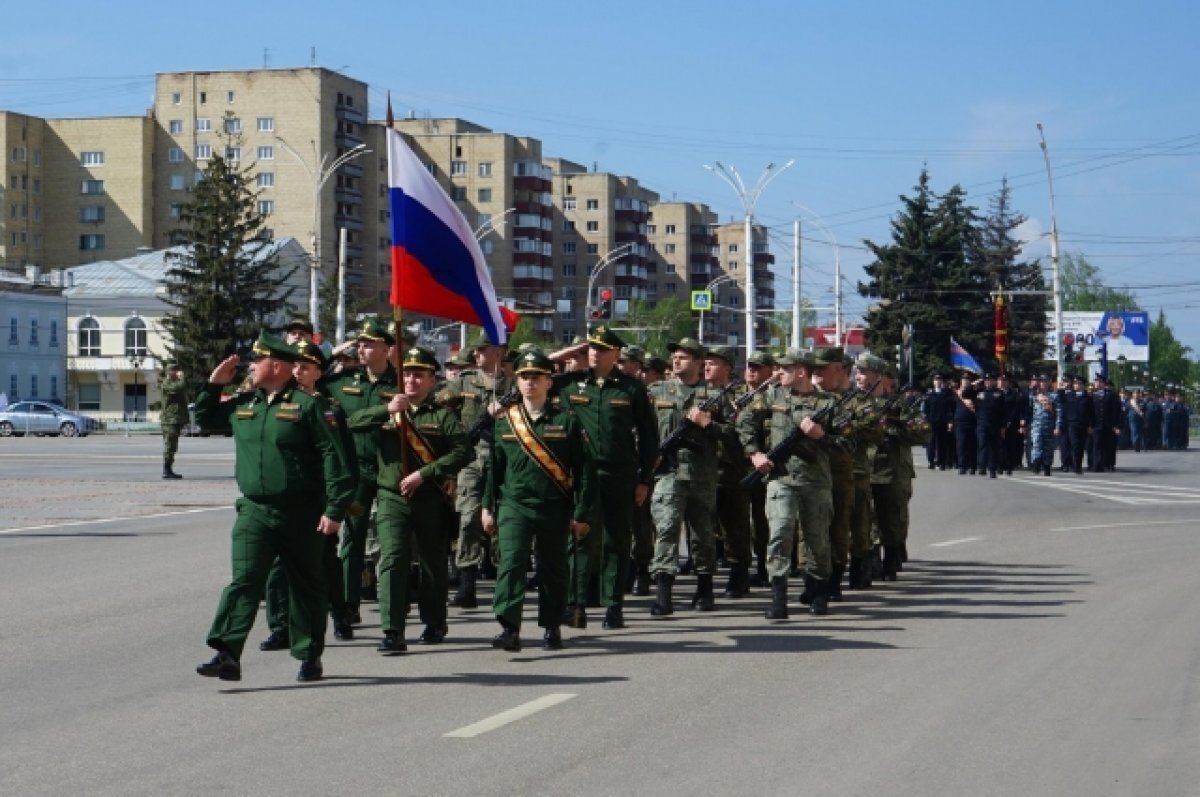    В Тамбове провели репетицию Парада Победы