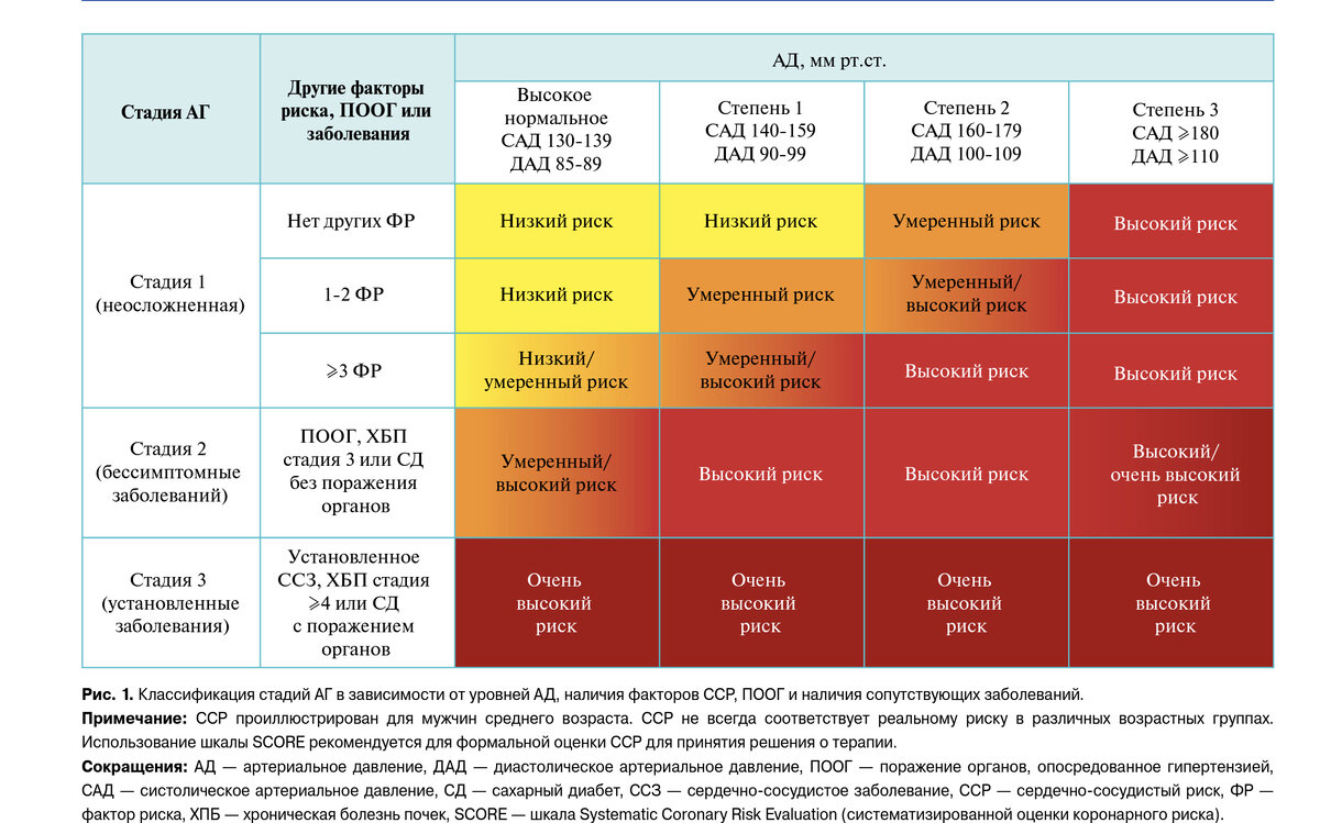 Гипертоническая болезнь 3 стадии 3 степени риск