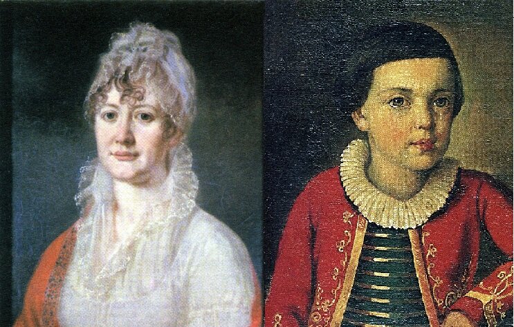 Бабушка Лермонтова, Лермонтов в детстве