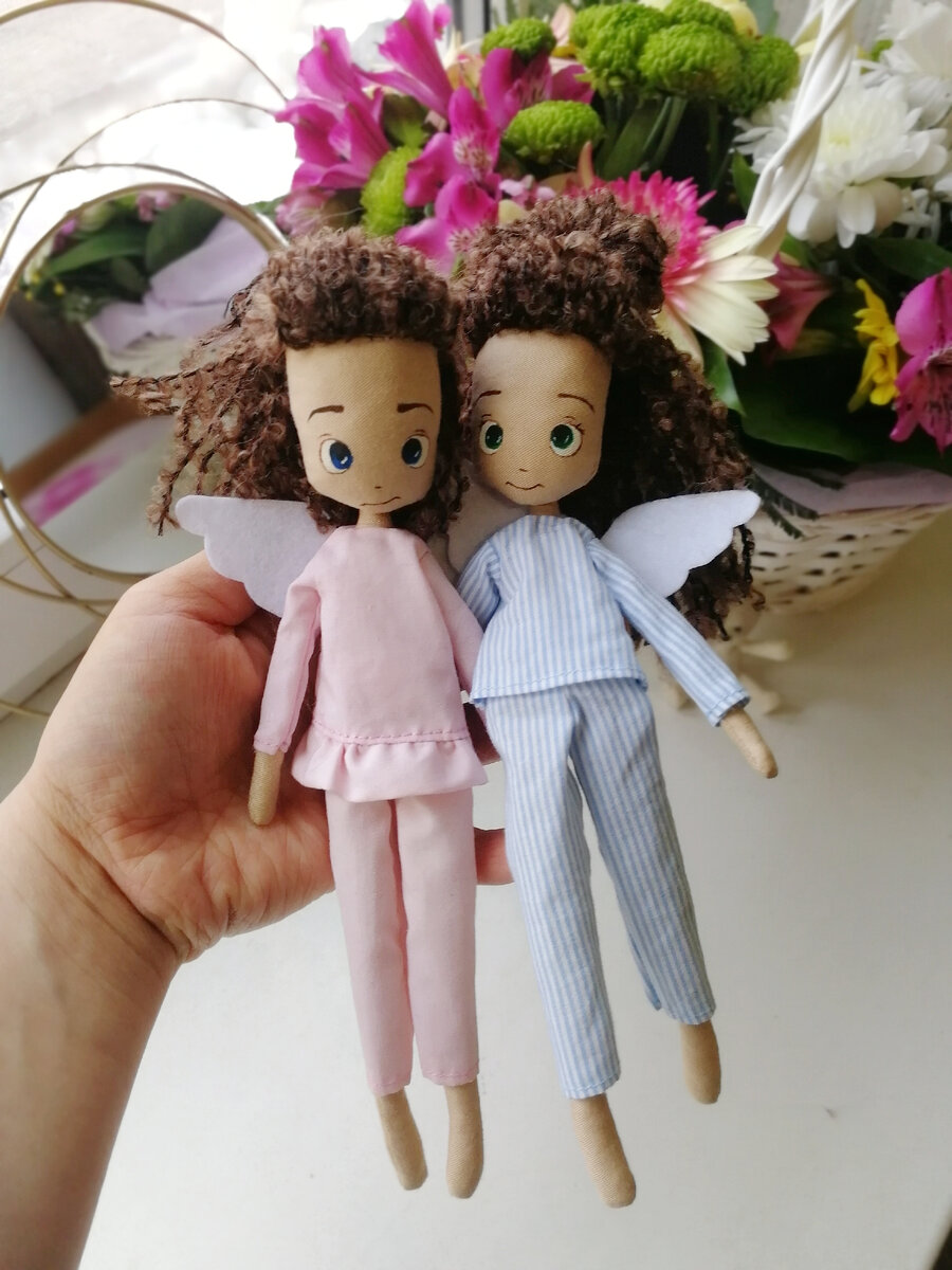 Ангелочки Лулу, авторские куклы bosonozhkadolls 