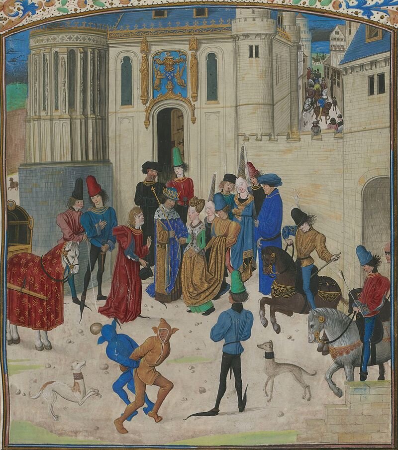 Въезд Изабеллы Баварской в Париж из "Хроник Жана Фруассара" French 2646 © Bibliothèque nationale de France