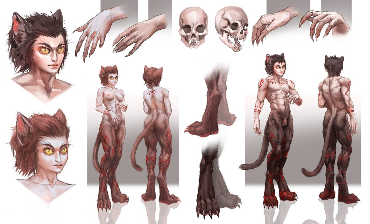    Визуализация кинтипа Nya Nyaf. Автор: https://vk.com/midva_art