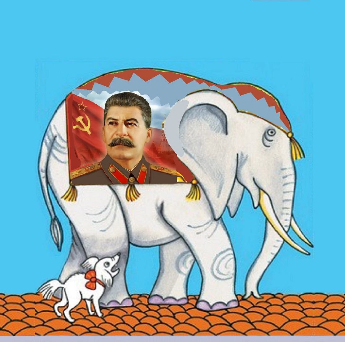 Чем Сталин похож на слона?