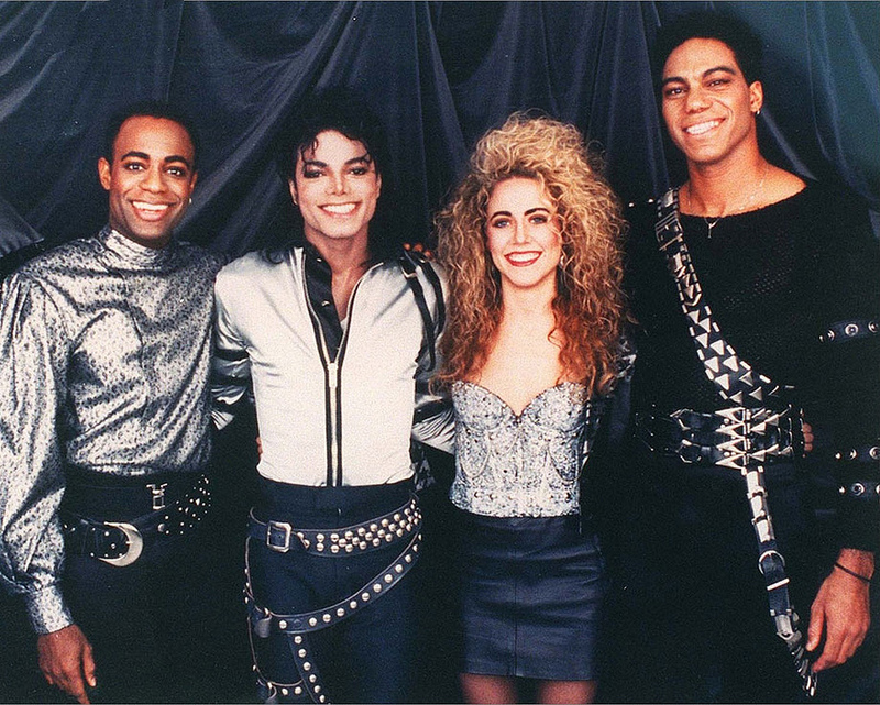 Шерил Кроу с Майклом Джексоном и его музыкантами