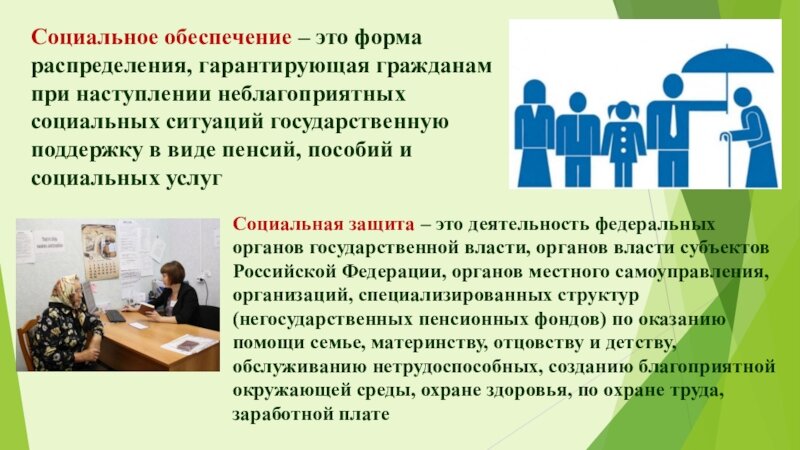 План правовые основы социальной защиты и социального обеспечения
