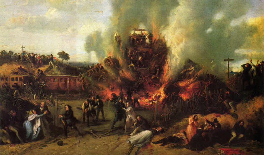 Что произошло в xix. Филадельфийская Железнодорожная катастрофа 1815 года. Картины катастрофы. Версальская Железнодорожная катастрофа. Катастрофа на железной дороге между Версалем и Бельвю, 8 мая 1842.