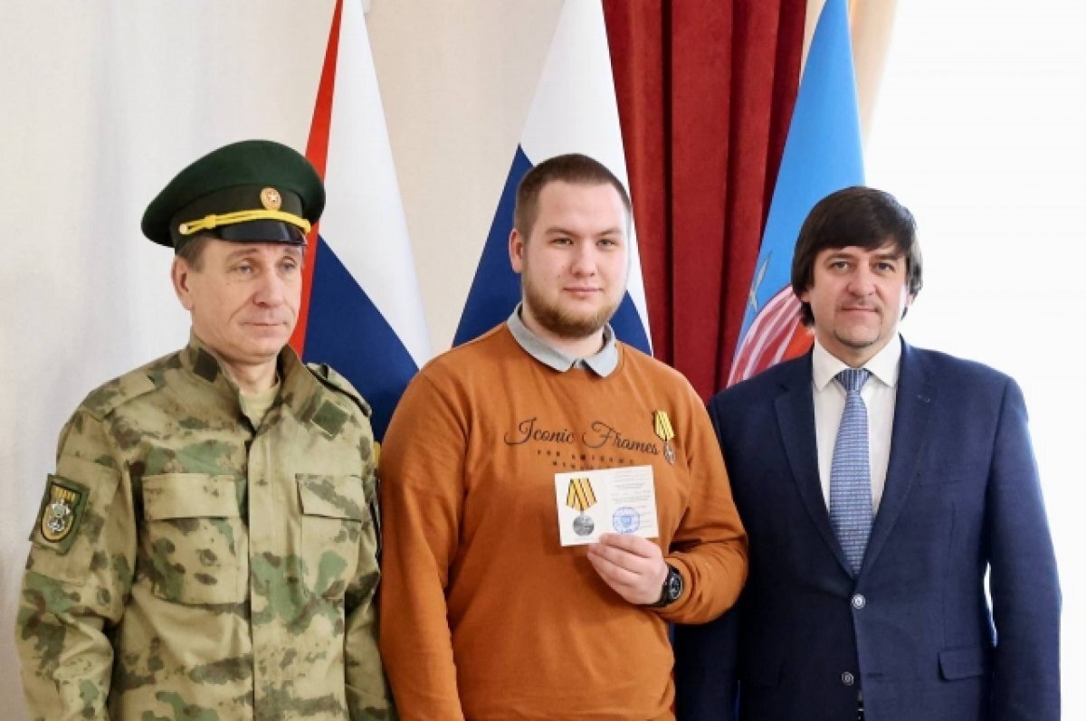    Дмитрий Астафьев из Тобольска получил медаль «За боевые заслуги»