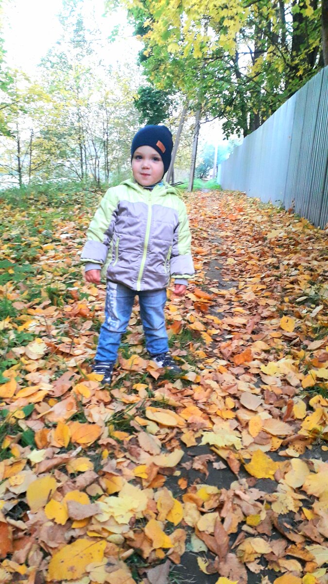 Вот такой карапуз убежал, как Колобок.