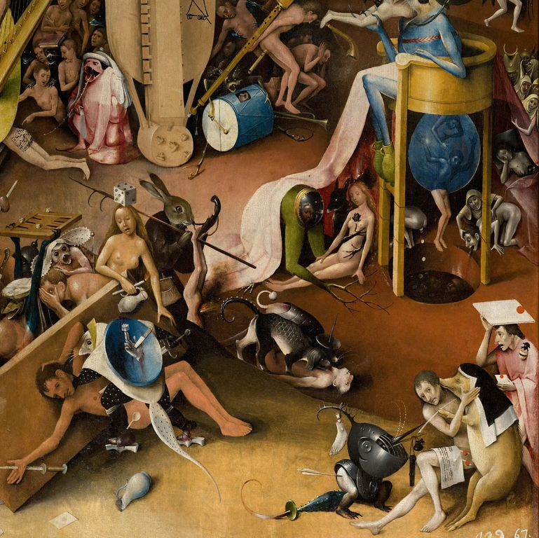 Фрагмент триптиха Босха "Сад земных наслаждений"