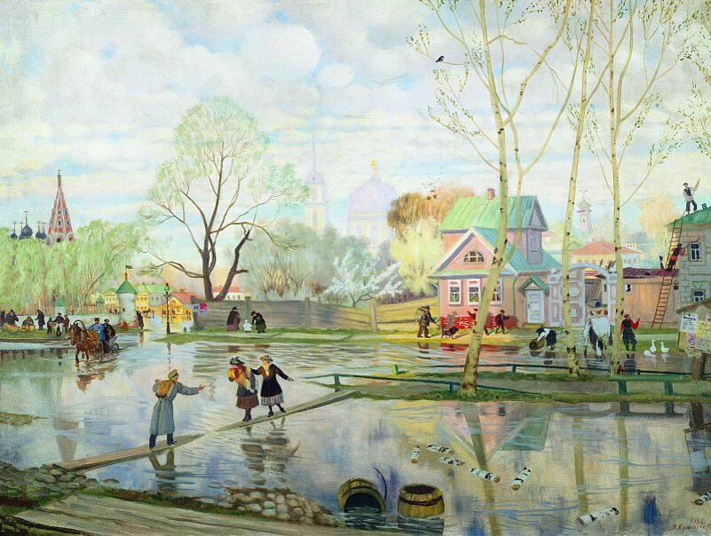 Очарование весны в 35 картинах лучших художников России и мира