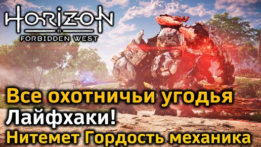 Horizon Forbidden West | Все охотничьи угодья | Лайфхаки | Как получить легендарный нитемет Гордость механика