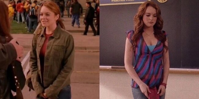 Сравнение образов Кэйди в начале фильма и после превращения в «Баунти»