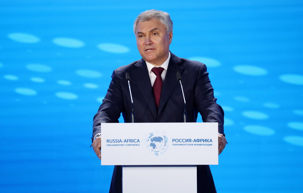    Спикер Госдумы РФ Вячеслав Володин  Сергей Бобылев/ТАСС