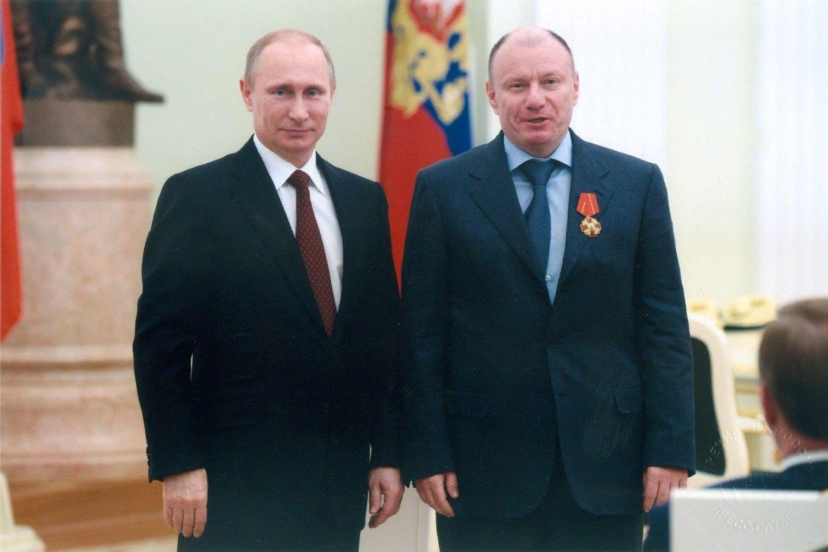 Владимир Потанин и Владимир Путин