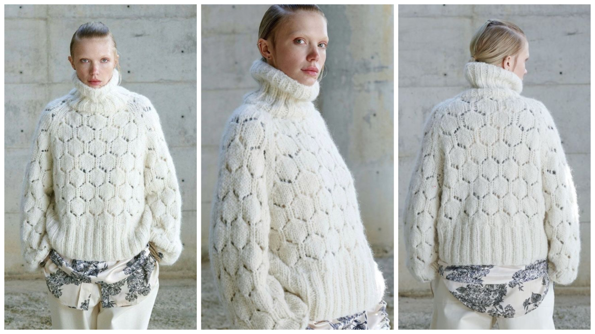 Модель понравившегося свитера из журнала Concept by Katia, которая легла в основу моей работы