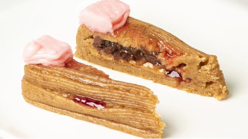    Чизкейк, созданный на 3D-принтере. Фото: Columbia University